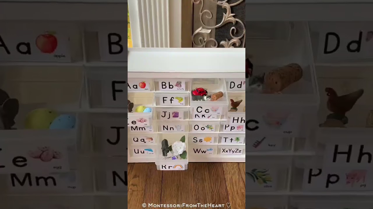 Free labels 🏷️ #montessori DIY 🧵language cabinet #preschool #montessoriathome #diy #freeprintable