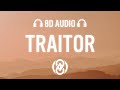 Olivia Rodrigo Traitor Lyrics 8D Audio