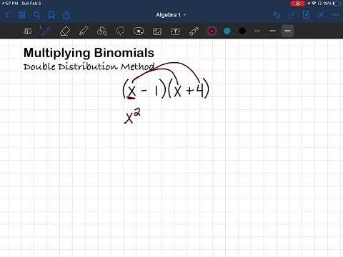 Multiplying Binomials (Double Distribution)