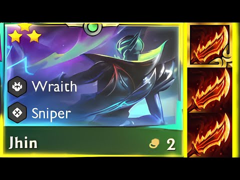 How Broken is Radiant Guinsoo Jhin ⭐⭐⭐ 3 Star | 6 Wraith Burst Comp | TFT SET 15 Best Game