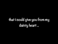 I Wanted You Spoken Word