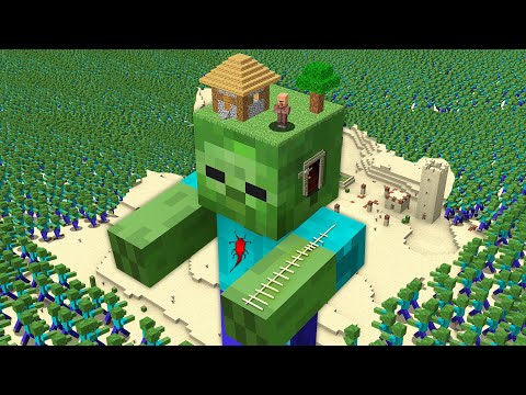 Minecraft Village Survival: NOOB vs TITAN Zombies