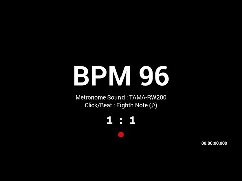 Metronome BPM 96 / Hi-hat / 8th