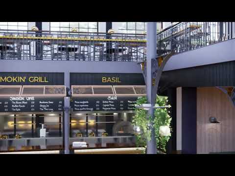 Market Hall Renovation - Ground to Upper Level Animation