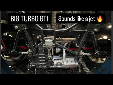 Big turbo GTI goes on its first drive and gets a custom exhaust
