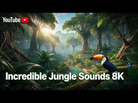 Incredible Jungle Sounds in 8K 🌿 Ultra HD Nature Ambience for Relaxation & Sleep
