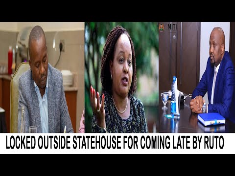 CSs kindiki, kuria and COG Waiguru locked outside statehouse for coming late