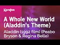 A Whole New World - Aladdin | Karaoke Version | KaraFun