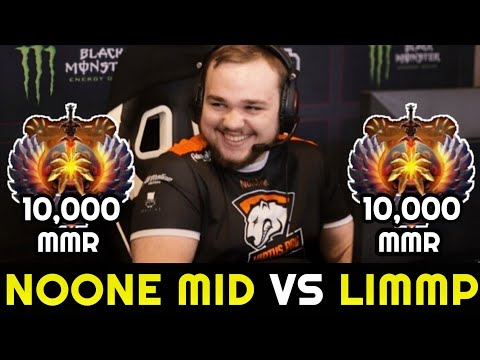 NOONE vs LIMMP 10K Mid Battle - Arc Warden vs MID Axe 7.27 Dota 2