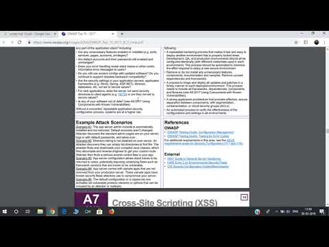 OWASP 2017 explained --Top 10 vulnerabilities you should look for in Web Applications Video6