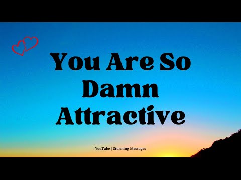 You Are So Damn Attractive