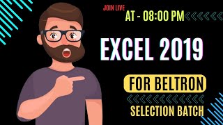 Microsoft Excel || Class - 4 || Live     #excel  #computer  #computerprogrammer  #beltron #ssc