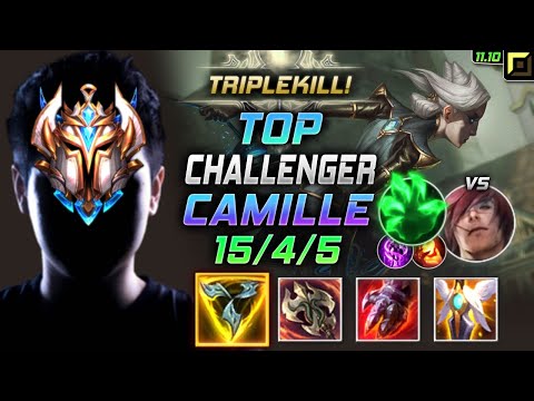 Challenger Camille TOP vs Sett - 챌린저 탑 카밀 템트리 룬 트포 착취 カミール Камилла 青钢影 卡蜜兒 - LOL KR 11.10