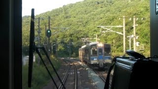 preview picture of video 'IGRいわて銀河鉄道・前面展望 奥中山高原駅から小繋駅 Train front view'