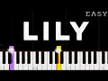 Alan Walker, K-391 - Lily | EASY Piano Tutorial