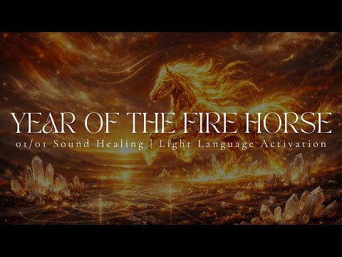 YEAR OF THE FIRE HORSE | 01\01 New Years Day | Sound Healing | Light Language Activation | 432hz