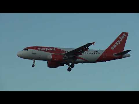 Easyjet Europe Airbus 319 OE-LKV Landing Malaga LEMG