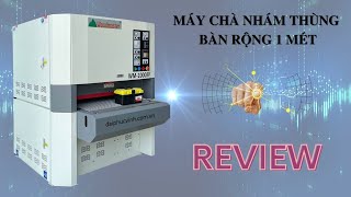 Giới thiệu máy chà nhám thùng Woodmaster | Nhám thùng 2 trục tải nặng motor 30 ngựa WM-1000RP