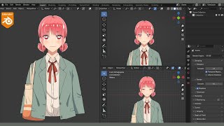 How I make Anime girl in Blender