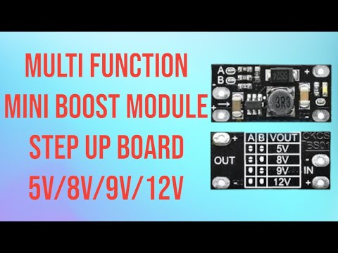 Newest Multi function Mini Boost Module Step Up Board 5V 8V 9V 12V 1 5 AMP LED Indicator