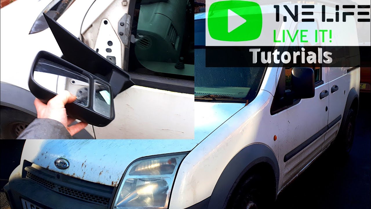 Ford Transit Connect - How to Remove and Replace Wing Mirror - Mirror Glass Replacement