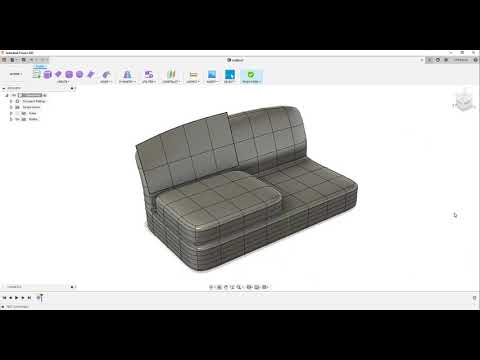 Fusion 360 - Freeform Sofa Design