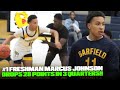 #1 FRESHMAN Marcus Johnson Drops 28 Points in 3 Quarters!! Smooth Lefty Can SCORE AT WILL
