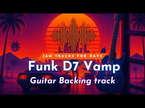 D Mixolydian Funk D7 Vamp | Guitar Backing Track 130bpm
