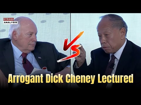 ???? Hilarious: Chinese Diplomat Lectures Dick Cheney on Politics | Syriana Analysis