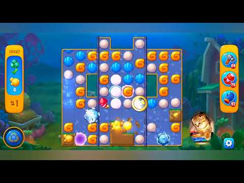 фишдом 2022 # 10587 уровень - прохождение без бустеров # Fishdom,  10587  level - no Boosters.