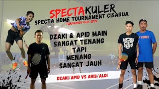 Download lagu Dzaki & Apid Mainnya Tenang Sekali, Tapi Menang Sangat Jauh | Dzaki/Apid Vs Aris/Aldi | Spectakuler. mp3
