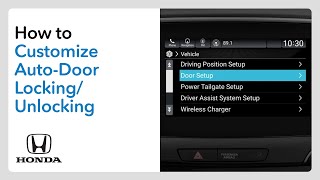 How to Customize Auto-Door Locking and Unlocking