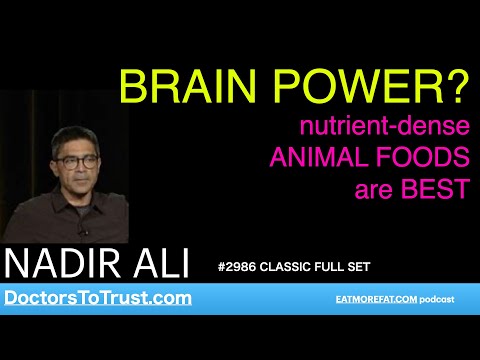 NADIR ALI | BRAIN POWER?   nutrient-dense ANIMAL FOODS are BEST