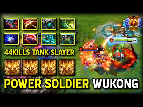 44KILLS TANKY SLAYER CARRY Monkey King With Power Aghs Scepter Soldier Wukong Destroys All DotA 2