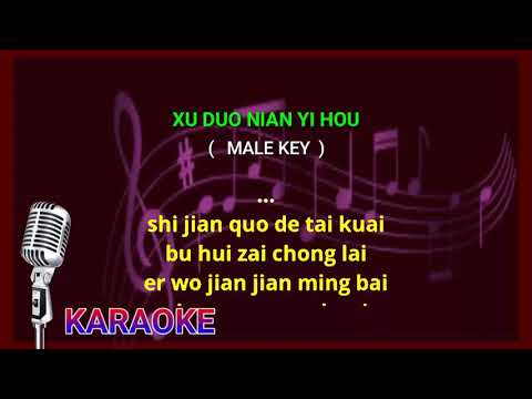 Xu duo nian yi hou - male key - karaoke no vokal (cover to lyrics pinyin)