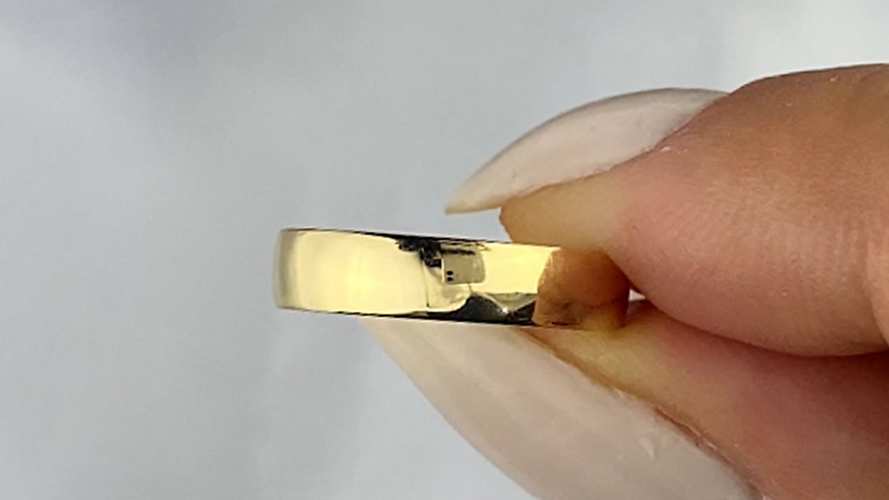 Aliança em ouro 18K modelo Classic 4mm