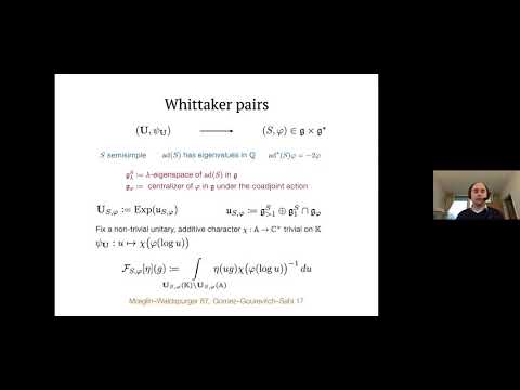 Eulerianity of Fourier coefficients of automorphic forms - Henrik Gustafsson