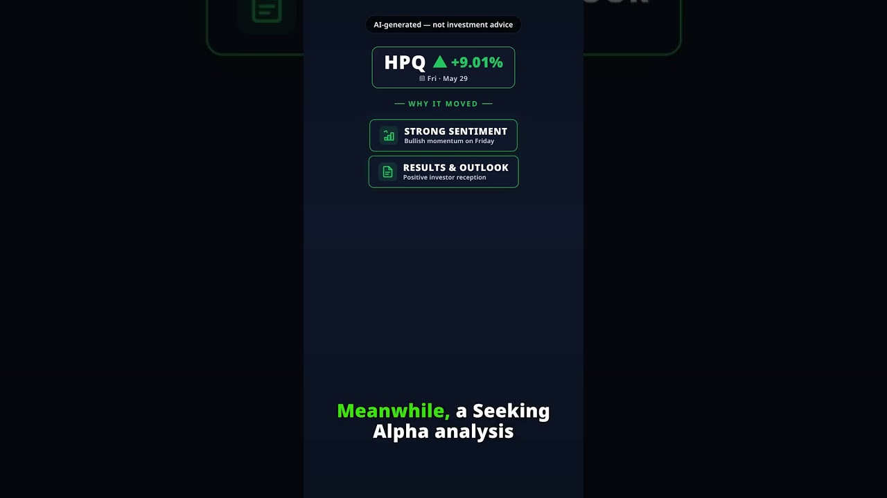 Why Is HP Stock Jumping Today? HPQ +9.01% (May 29) — Strong Valuation Outlook