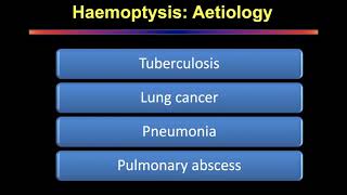 Hemoptysis