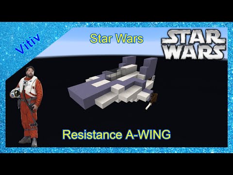 Star Wars 'Resistance' RZ-2 A-WING Interceptor in Minecraft - Tutorial