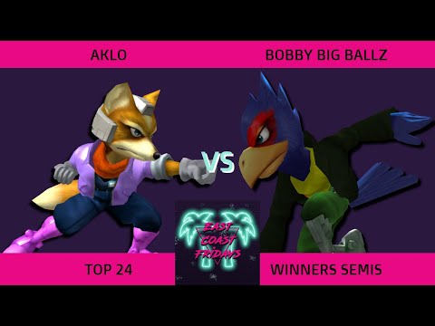 Aklo (Fox) vs. bobby big ballz (Falco) - ECF 176 Top 24 Winners Semifinals SSBM