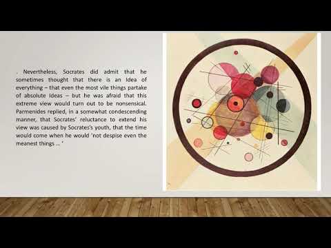 Plato's 'Parmenides' in outline.