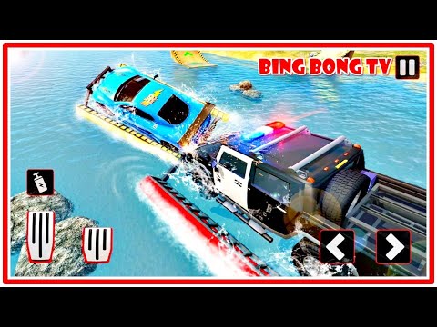 US Police Speed Truck Driver - Water Surfing Gangser Chase Simulator | Best Android GamePlay
