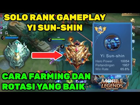 SOLO RANK LEGENDS FAST FARM BUILD TOP GLOBAL YSS PERPECT GAMEPLAY ~ Mobile Legends
