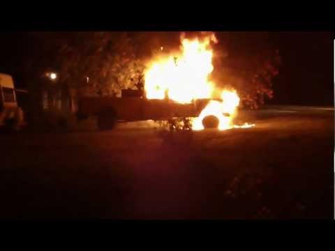 Disgruntled employee sets crew truck on fire..part 2