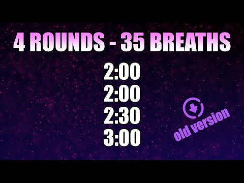 4 rounds of Wim Hof breathing workout - 35 breaths with OM MANI PADME HUM