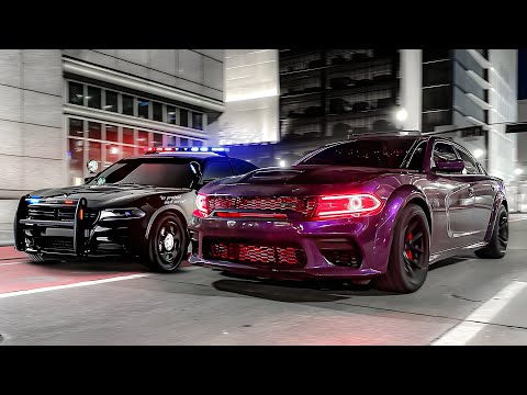 I RACED A POLICE OFFICER IN MY 850HP HELLCAT...