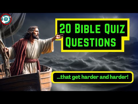 🧠20 Bible Quiz Questions That Get Harder as You Go!