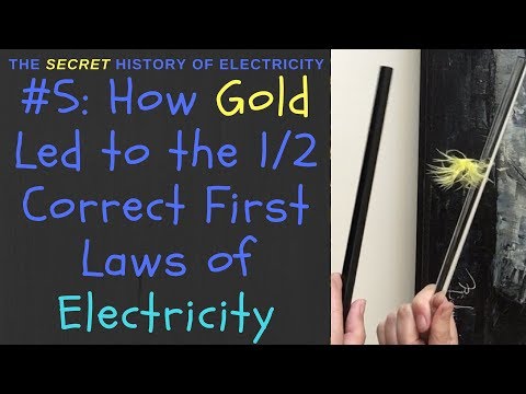 How Gold Led to the (1/2 Correct) First Laws of Electricity: How Static Electricity Works