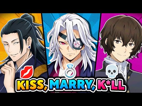 KISS 💋 MARRY 💍KILL 💀 Anime BOYS ♂️ 300 Anime Males | Anime Quiz